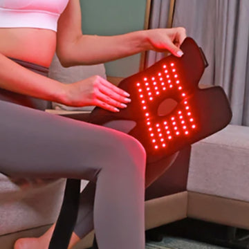 Theia Red Light Therapy Knee Belt: Advanced Pain Relief with 60PCS LED Infrared Light 660nm & 850nm (1 Piece)