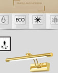 LED Mirror & Picture Light – Adjustable Wall Mounted Bathroom Vanity Lamp