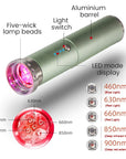Multi-Wavelength Red, Near-Infrared & Blue Light Therapy Device – Advanced Light Therapy for Wellness, Recovery & Daily Self-Care