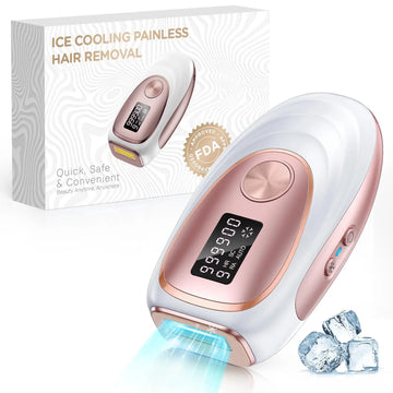 Theia IPL Laser Hair Removal Epilator With Ice Colding 5 Levels 2 Modes 999900 Flashes Whole Body Treament at Home For Men Women