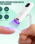 Portable UV LED Nail Lamp with Stand