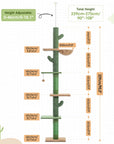 Cactus 5-Tier Floor-to-Ceiling Cat Tower