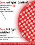 THEIA HaloLuxRed Professional Red Light Therapy Lamp – 660nm & 850nm Near Infrared LED Panel with Adjustable Stand
