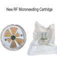 RF Microneedling Replacement Cartridge (10 Pins, 25 Pins, 64 Pins, Nano Crystal) with Disposable Connection Tube for Fractional RF Microneedling Machine