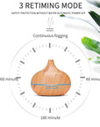 Theia Aroma Diffuser & Humidifier, Wood Look, LED Color Changer, 300 ml