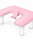 Adjustable U-Shaped Nail Arm Rest – Professional Manicure Hand Rest with Phone Holder