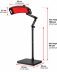 660nm Red Light & 850nm Near-Infrared Therapy Panel with Adjustable Stand – Dual Wavelength LED Lamp