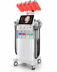12-in-1 Hydro Dermabrasion Facial Machine with 4-Color LED Light Therapy