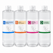 Deep Wash S1 S2 S3 S4 Aqua Peeling Solutions – 4 × 500ml Hydro Facial Solution Set