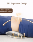 4-in-1 Lumbar Traction Device with Dynamic Airbag – Adjustable Back Stretcher & Waist Massager for Relaxation