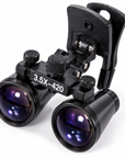 Professional 3.5X Dental Binocular Loupes – 420mm Clip-On Magnifying Glasses