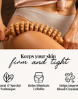 Theia Premium Handcrafted Sculpt Wood Massage Roller