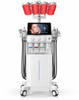 12-in-1 Hydro Dermabrasion Facial Machine with 4-Color LED Light Therapy