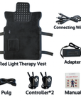 Theia Red Light Therapy Vest 660nm & 850nm – Wearable Infrared Treatment for Back, Shoulder and Full-Body Pain Relief
