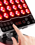 8 Modes Red Light Therapy Panel with 660nm / 850nm / 590nm / 415nm – Mini Desktop LED Device for Skin Care and Anti-Aging