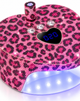 Professional 2-in-1 Rechargeable UV/LED Nail Lamp – Pink Leopard Edition