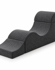 Convertible Floor Lounge Chair with Backrest & Leg Support – Modular Upholstered Recliner