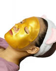 Theia Glow Booster Gold Collagen Face Mask 10Pcs – Anti-Aging, Hydrating, and Dark Circle Treatment