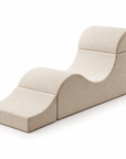Convertible Floor Lounge Chair with Backrest & Leg Support – Modular Upholstered Recliner