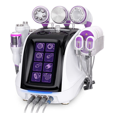 Aristorm 40k Cavitation Machine 9 in 1 Vacuum Radiofrequency Skin Tightening Body Slimming Facial Skin Care Massager