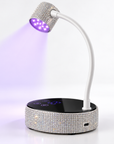 Rhinestone UV/LED Nail Lamp – 36W Rechargeable Gooseneck