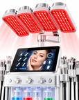 12-in-1 Hydro Dermabrasion Facial Machine with 4-Color LED Light Therapy