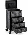 Rolling Beauty Makeup Case – 3-Drawer Salon Organizer Trolley with Wheels & Storage Compartments