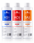 Theia Aqua Peeling Solution for Hydrafacial Machine pack of 3 400ml AS1, SA2, and AO3 Hydrogen Oxygen Facial Machine Serums