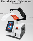 Photodynamic 7 Colors PDT Machine 5 Handles Light Therapy Facial Care With High Power Piranha
