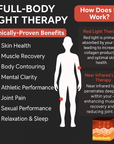 Theia R3 Full Body LED Light Therapy Panel: Advanced 660nm & 850nm Infrared Light for Optimal Wellness