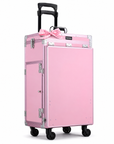 Professional Rolling Manicure Table – Foldable Nail Tech Desk with 4 Drawers & Travel Case