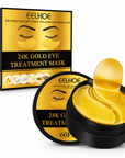 24K Gold Hydrogel Under Eye Patches – 60 Pieces / 30 Pairs – Hydrating Eye Care
