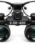 Professional 2.5X Dental Binocular Loupes – 420mm Flip-Up Magnifying Glasses