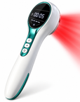 Portable 650nm Red Light & 808nm Near-Infrared Therapy Wand with 17 Light Sources, LCD Display & Adjustable Timer