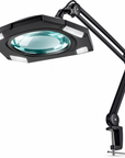 Professional LED Magnifying Lamp 9002LED – 3D/5D Glass Lens, 1200 Lumens, Adjustable Swing Arm