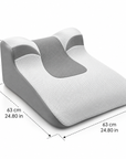 Ergonomic Bed Wedge Pillow – Memory Foam Incline Sleeping Cushion with Neck Support for Back & Side Sleepers