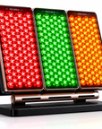 LED Light Therapy Panel for Facial Skin Care – Desktop Photon Beauty Device with Red, Yellow & Green Light