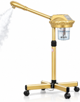 Professional Facial Steamer on Wheels – Adjustable Height 360° Rotating Hot Mist Salon Steamer