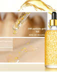 24K Gold Niacinamide Skincare Set – Anti-Aging Serum, Collagen Eye Cream & Dark Circle Remover