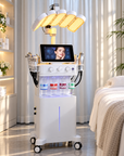 12-in-1 Hydro Dermabrasion Facial Machine with 4-Color LED Light Therapy