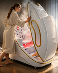 THEIA Health Capsule Infrared Sauna Pod – Herbal Steam, Ozone Cleaning & LCD Touch Control – Professional Beauty Salon Sauna Capsule