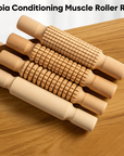 Theia Portable Wooden Muscle Roller Stick – Deep Tissue Relief for Athletes & Recovery