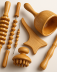 6 In 1 Wood Therapy Massage Tool Set