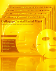Theia Glow Booster Gold Collagen Face Mask 10Pcs – Anti-Aging, Hydrating, and Dark Circle Treatment