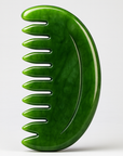 Theia Premium Natural Jade Gua Sha Comb Set – Multi-Shape Massager for Face, Scalp & Body