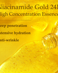 24K Gold Niacinamide Skincare Set – Anti-Aging Serum, Collagen Eye Cream & Dark Circle Remover