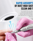 Theia Professional Nail Dust Collector with Overhead Manicure Lamp