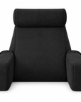 Memory Foam Bed Rest Pillow with Armrests, Neck Support & Side Pockets – Reading Backrest Cushion
