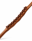 Wooden Gua Sha Massage Stick with Rolling Beads – Full Body Wood Therapy Tool for Back, Legs & Arms