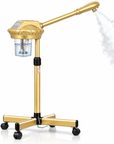Professional Facial Steamer on Wheels – Adjustable Height 360° Rotating Hot Mist Salon Steamer